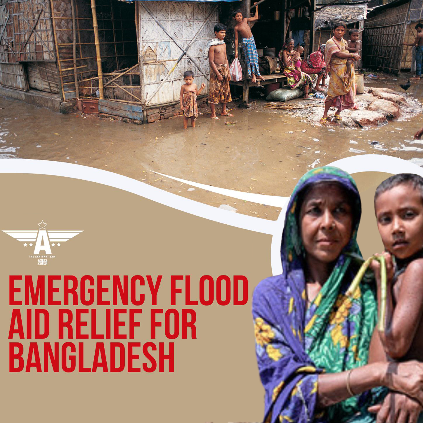 Emergency Flood Aid Relief For Bangladesh square